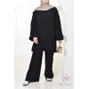 Neyssa Velvet Dream Ribbed Pants Black