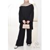 Neyssa Velvet Dream Ribbed Pants Black