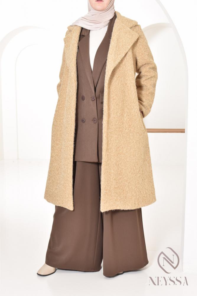 Straight-cut coat