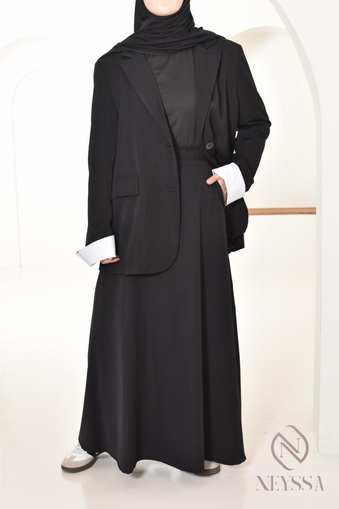 MONACO black skirt suit set