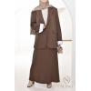 MONACO brown skirt suit set