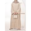 Ensemble kimono en velours Modesty Beige