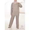 Women's Essential Taupe woven set