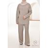 Women's Essential Taupe woven set