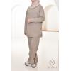 Damen-Ensemble aus gewebter Masche Essential Taupe