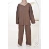 Women's Mood Chocolat woven knit set