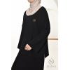 Douceur Black woven knit tunic and skirt set