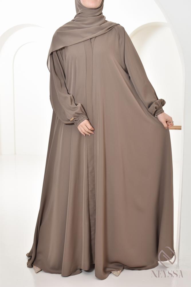 Abaya Dubai Umbrella Samâar Taupe