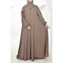 Abaya Dubai Umbrella Samâar Taupe