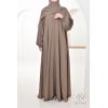 Abaya Dubai Umbrella Samâar Taupe