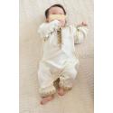 Baby romper caftan girl Nude/Pink Gold