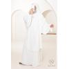 Box abaya khimar Umm Suayb Blanc