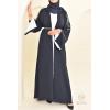 Abaya Dubaï JAWAARA Bleu Nuit Neyssa Shop