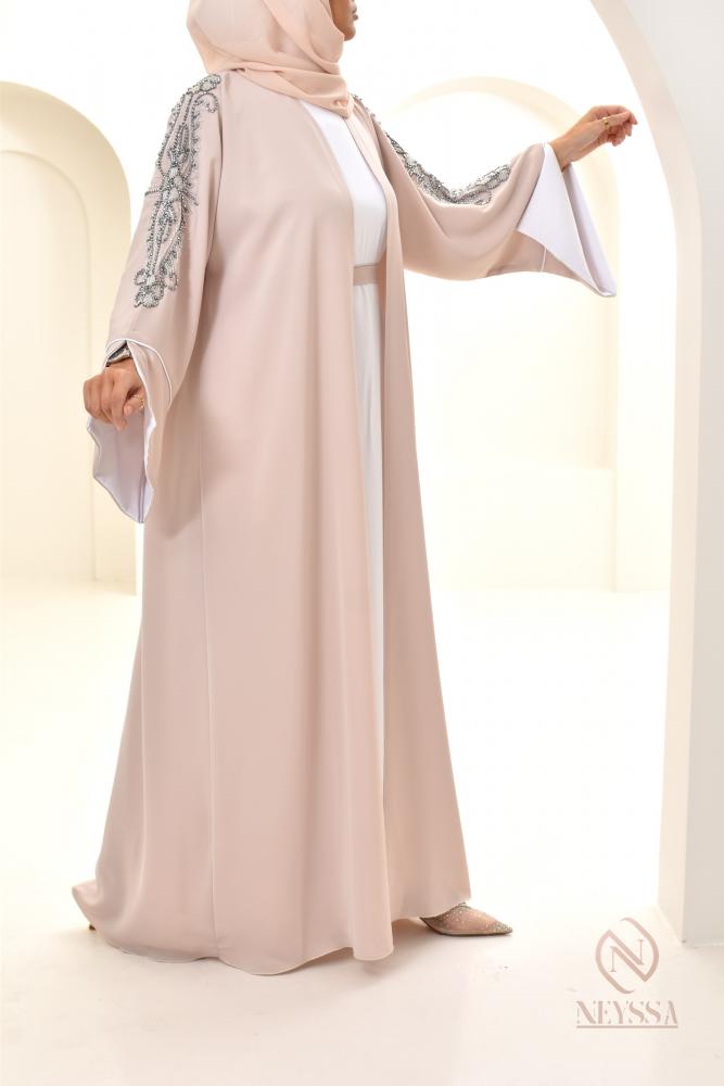 Abaya Dubai JAWAARA Beige Neyssa-Shop