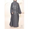 Abaya Dubai Schmetterling nachtblau