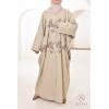 Abaya Dubai butterfly Nejla Cream