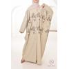 Abaya Dubaï papillon Nejla Crème