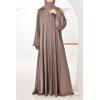 Abaya Dubaï strass Dark Nude Djita