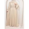 Abaya Dubaï strass Djita Beige