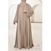 Abaya Dubai rhinestone Djita Nude