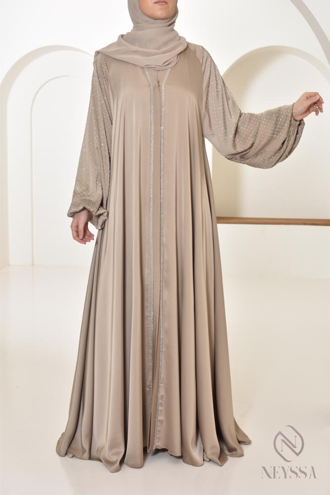 Abaya Dubaï strass Djita Nude