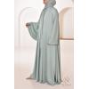 Abaya Dubaï strass Reem Vert d'eau