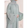 Abaya Dubaï strass Reem Vert d'eau