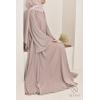 Abaya Dubaï strass Reem Vieux Rose