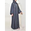 Abaya Dubai Kimono SALIMA grey blue