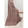 Abaya Dubai Strass HIND Dark Nude