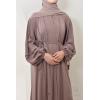 Abaya Dubaï évasée JUMEYRA Nude