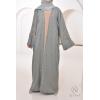 Abaya Dubaï kimono effet lin