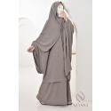 Ensemble abaya khimar volant Umm Yara