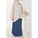 Sohel long skirt Jean brut