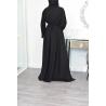 Abaya Dubaï noir broderie marocaine