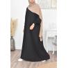 abaya papillon longue noire en ligne