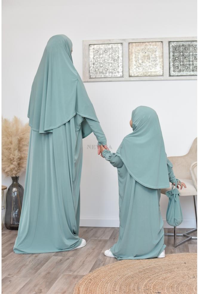 children Hijab prayer dress