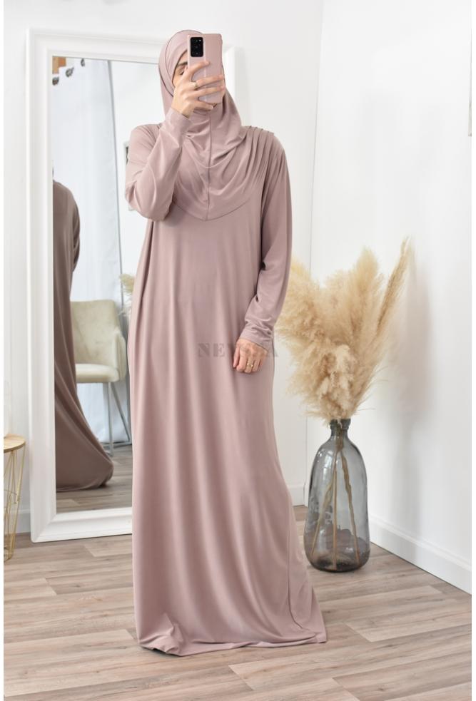 Tenue de prière femme hijab intégré