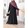 Longue abaya évasée fluide Modest Fashion