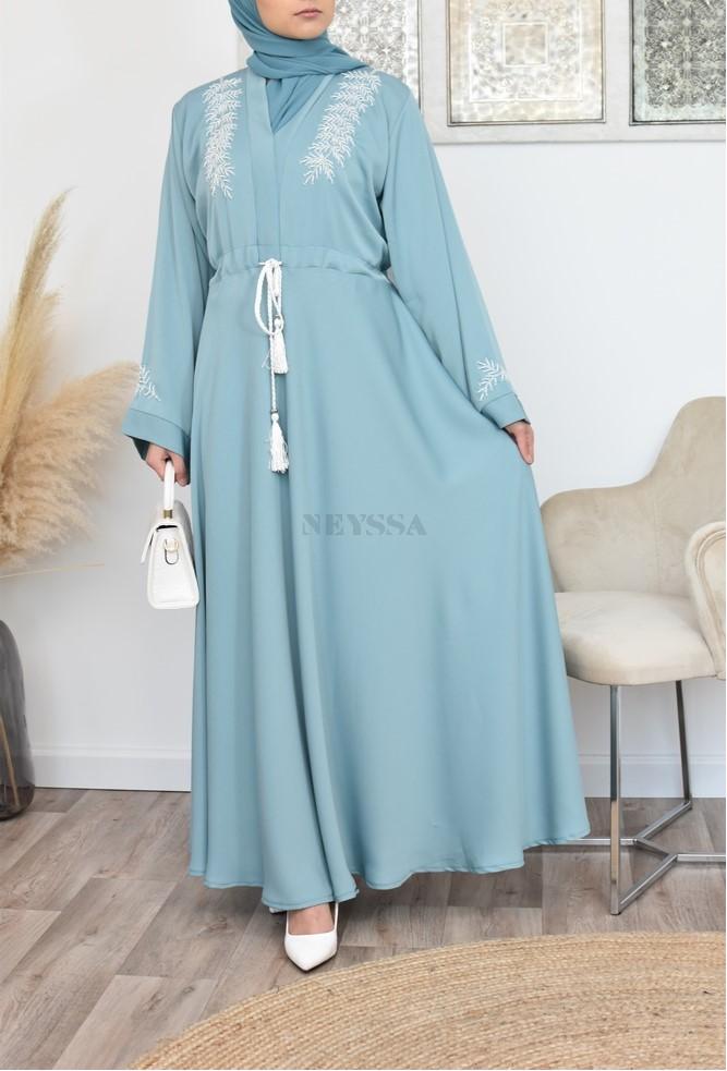 Sublime abaya Dubai perlée pour eid 2021
