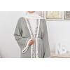 Long flowing kimono with sequins for Eid and events: