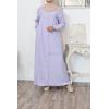 Modest fashion inspired loose-fitting button-down dress for Muslim women