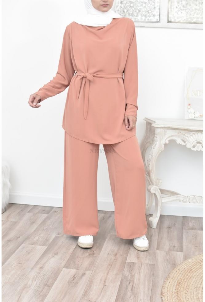 Ensemble fluide long pour femme voilée