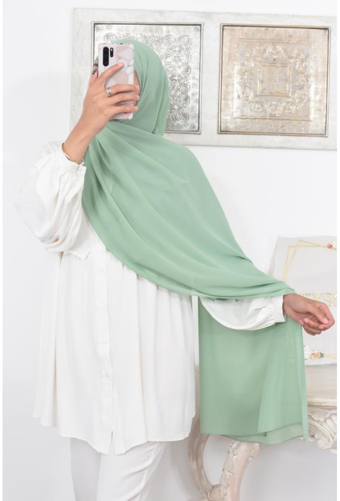 Hijab mousseline pas cher hijeb crêpe mousseline