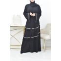 Abaya Dubai Kimono Mariah schwarz