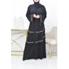 Abaya Dubaï kimono évasée pour femme voilée