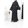 Abaya Dubai Schwarz Caftani-Stil