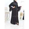 Abaya kimono Noriane Black/Camel
