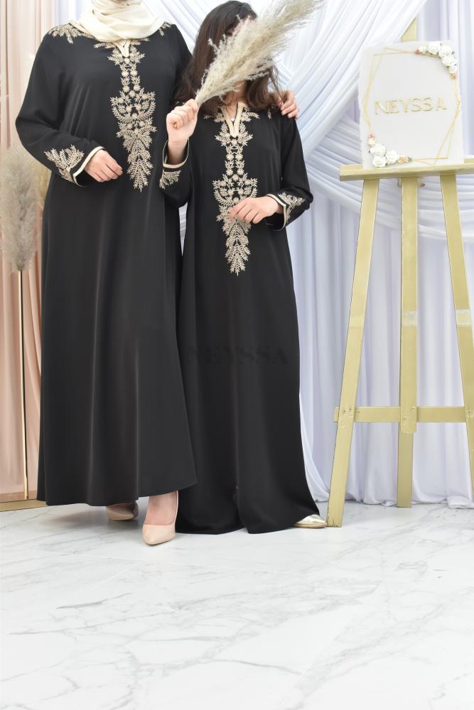 Abaya girl caftan style Layâah Green