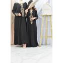 Abaya girl caftan style Marwaa black